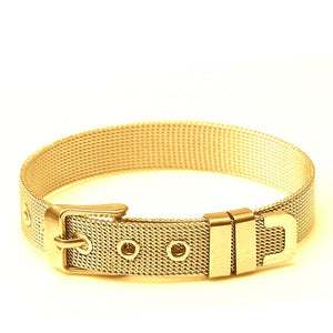 Trendy Stainless Steel Mesh Unisex Belt Bracelets